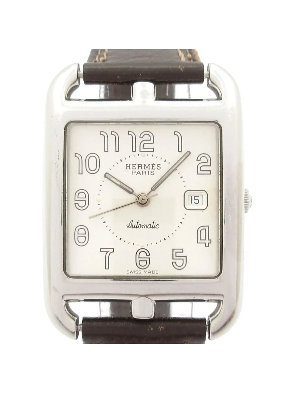 Hermes Watch Capecod External Belt Buckle Ivory